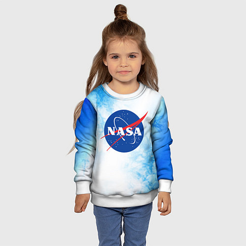 Детский свитшот NASA НАСА / 3D-Белый – фото 4
