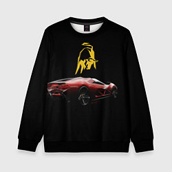 Свитшот детский Lamborghini - motorsport, цвет: 3D-черный