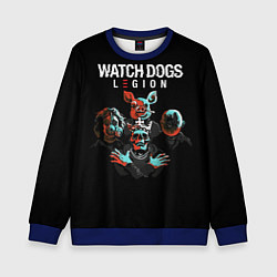 Свитшот детский Watch Dogs Legion, цвет: 3D-синий