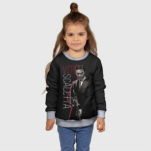 Детский свитшот Vito / 3D-Меланж – фото 4