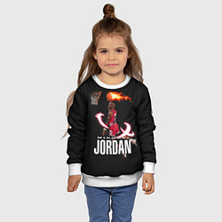 Свитшот детский MICHAEL JORDAN, цвет: 3D-белый — фото 2