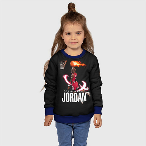 Детский свитшот MICHAEL JORDAN / 3D-Синий – фото 4