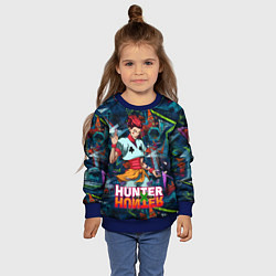 Свитшот детский Хисока Hunter x Hunter, цвет: 3D-синий — фото 2