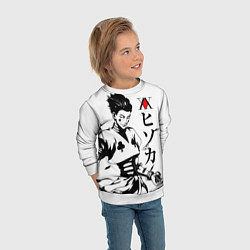 Свитшот детский Hunter x Hunter, Hisoka, цвет: 3D-белый — фото 2