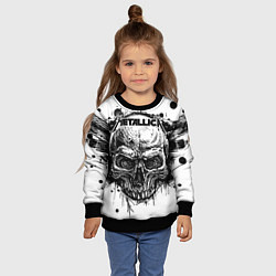Свитшот детский Metallica, цвет: 3D-черный — фото 2