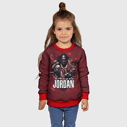 Свитшот детский MICHAEL JORDAN, цвет: 3D-красный — фото 2