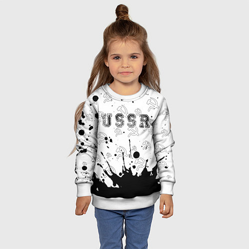 Детский свитшот USSR СССР / 3D-Белый – фото 4