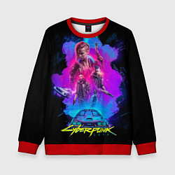 Свитшот детский Cyberpunk 2077, цвет: 3D-красный