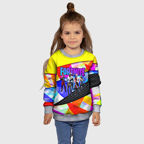 Детский свитшот FORTNITE NEW SEASON 2020 / 3D-Меланж – фото 4