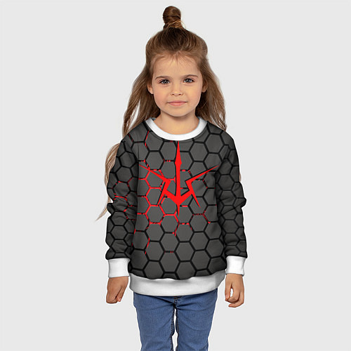 Детский свитшот КОД ГИАСС / 3D-Белый – фото 4
