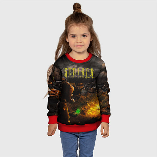 Детский свитшот Stalker 2 / 3D-Красный – фото 4