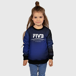 Свитшот детский FIVB Volleyball, цвет: 3D-черный — фото 2
