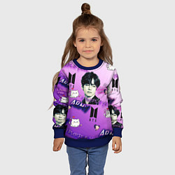 Свитшот детский I purple you, цвет: 3D-синий — фото 2