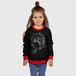 Свитшот детский Re:Zero, цвет: 3D-красный — фото 2