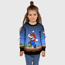 Свитшот детский Mario, цвет: 3D-черный — фото 2