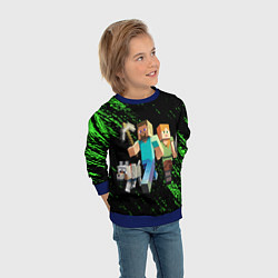 Свитшот детский Minecraft, цвет: 3D-синий — фото 2