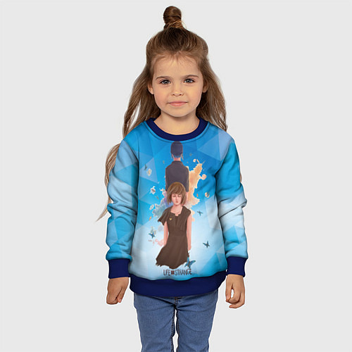 Детский свитшот Life is Strange! / 3D-Синий – фото 4