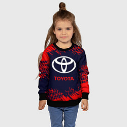 Свитшот детский TOYOTA ТОЙОТА, цвет: 3D-черный — фото 2