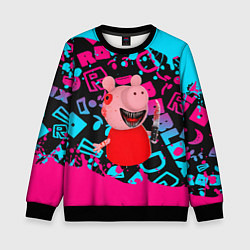 Свитшот детский Roblox Piggy, цвет: 3D-черный