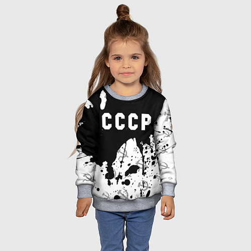 Детский свитшот СССР USSR / 3D-Меланж – фото 4