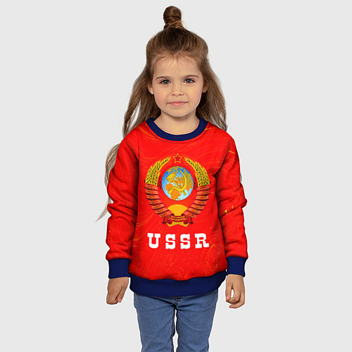 Детский свитшот USSR СССР / 3D-Синий – фото 4
