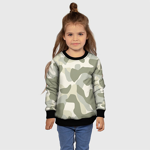 Детский свитшот Camouflage 1 / 3D-Черный – фото 4