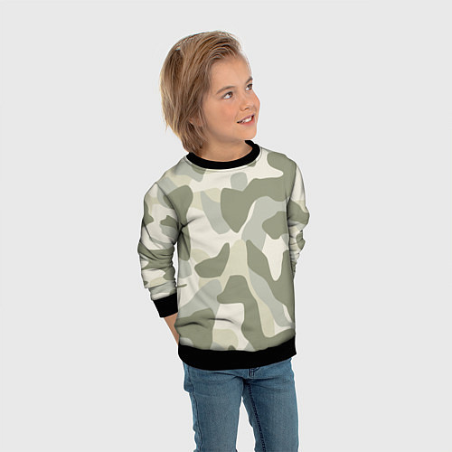 Детский свитшот Camouflage 1 / 3D-Черный – фото 3