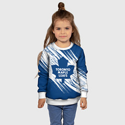 Свитшот детский Toronto Maple Leafs,, цвет: 3D-белый — фото 2