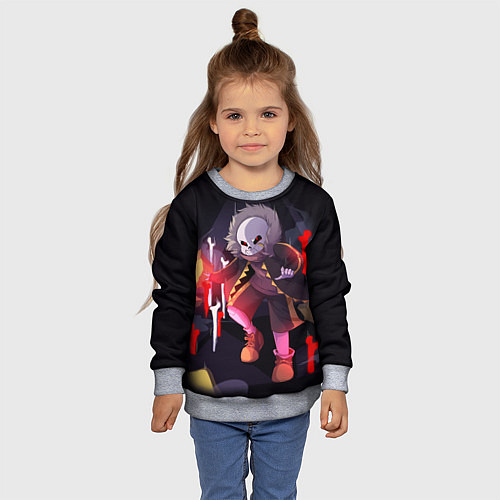 Детский свитшот UNDERTALE / 3D-Меланж – фото 4