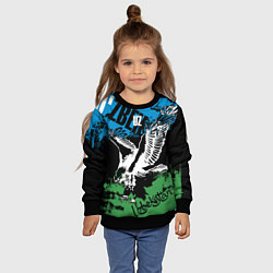 Свитшот детский Узбекистан, цвет: 3D-черный — фото 2