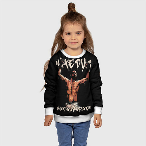 Детский свитшот Нейт Диас / 3D-Белый – фото 4