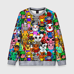 Свитшот детский ROBLOX PIGGY, цвет: 3D-меланж