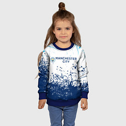 Свитшот детский Manchester City, цвет: 3D-синий — фото 2