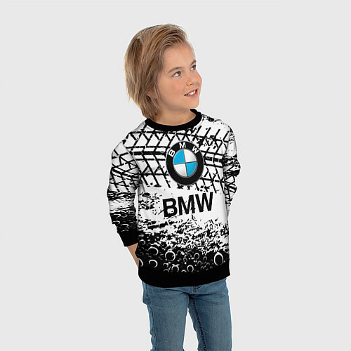 Детский свитшот BMW / 3D-Черный – фото 3