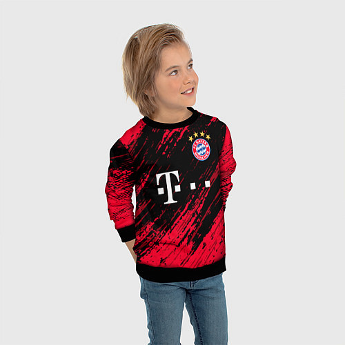 Детский свитшот BAYERN MUNCHEN БАВАРИЯ / 3D-Черный – фото 3