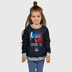 Свитшот детский AMONG US, цвет: 3D-меланж — фото 2