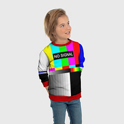 Свитшот детский NO SIGNAL, цвет: 3D-красный — фото 2
