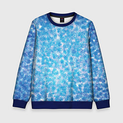 Свитшот детский Изморозь, цвет: 3D-синий