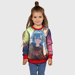 Свитшот детский Rem Slayer, цвет: 3D-красный — фото 2