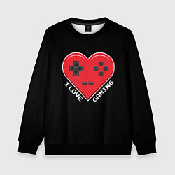 Детский свитшот I Love Gaming