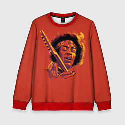 Свитшот детский Джимми Хендрикс, цвет: 3D-красный