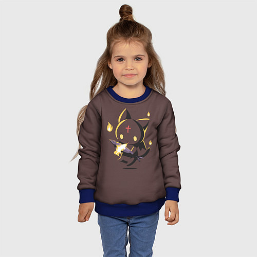Детский свитшот Чомусуке / 3D-Синий – фото 4