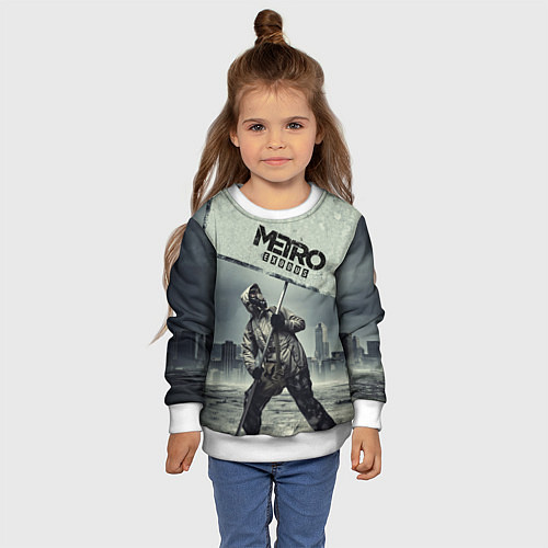 Детский свитшот Metro Exodus / 3D-Белый – фото 4