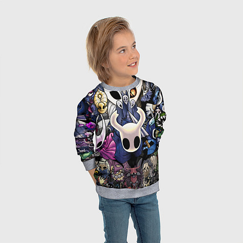 Детский свитшот HOLLOW KNIGHT / 3D-Меланж – фото 3