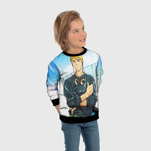 Детский свитшот Eikichi Onizuka / 3D-Черный – фото 3