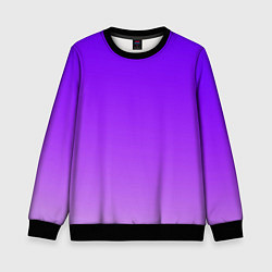 Свитшот детский Фиолетовый космос, цвет: 3D-черный