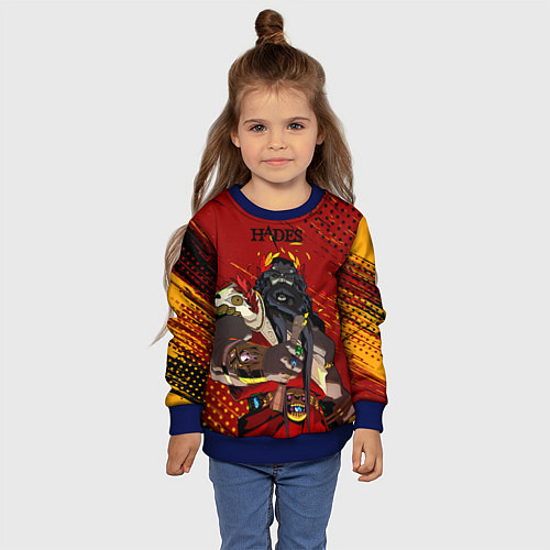 Детский свитшот Hades - Аид / 3D-Синий – фото 4