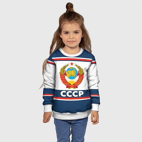 Детский свитшот СССР / 3D-Белый – фото 4