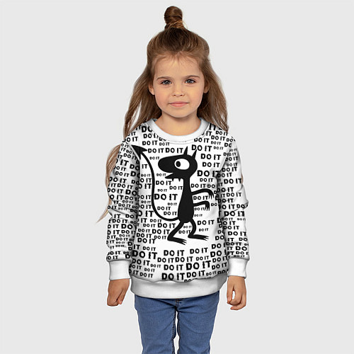 Детский свитшот Люси / 3D-Белый – фото 4