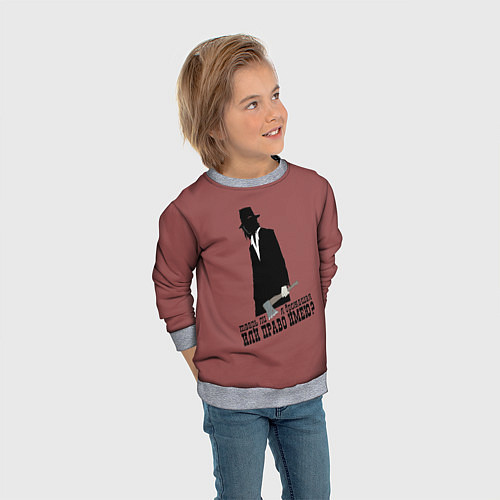 Детский свитшот Раскольников / 3D-Меланж – фото 3